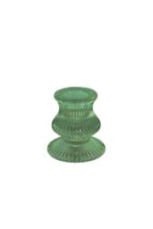 KDMD Green Eliza Glass Taper Candle Holder 6cm 5 Pack - thumbnail 1