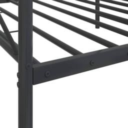 Berkfield Home Durable Day Bed without Mattress Black 100x190 cm Steel - thumbnail 9