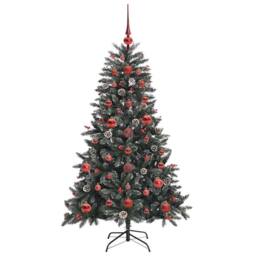 Berkfield Home Artificial Christmas Tree with 150 LEDs Green 68 x 68 x 120 cm - thumbnail 4