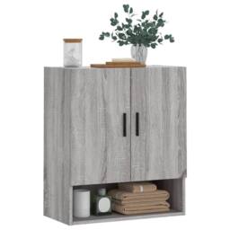 Berkfield Home Wall Cabinet Grey Sonoma 60x31x70 cm Engineered Wood - Size: 60 x 31 x 70 cm - thumbnail 3