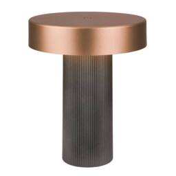 BRILONER Beige 3W Rechargeable Dimmable LED Table Lamp in Bronze - thumbnail 1