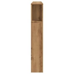 Berkfield Home Headboard Cabinet Artisan Oak 160x18.5x103.5 cm Engineered Wood in Brown - thumbnail 5
