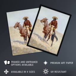 Artery8 A Mexican Vaquero Cowboy Frederic Remington Framed Wall Art Print - Size: A4 - thumbnail 2