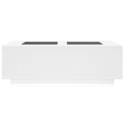 Berkfield Home Coffee Table with Infinity LED White 116x69x40 cm - Size: 116 x 69 x 40 cm - thumbnail 6