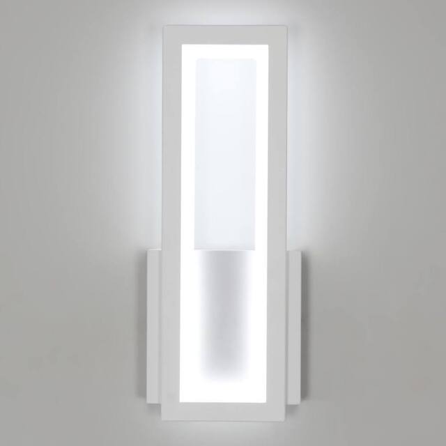 Goeco Wall Light LED Indoor Modern, 6500K, Acrylic White Hallway Wall Light - image 1