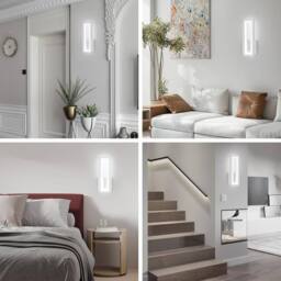 Goeco Wall Light LED Indoor Modern, 6500K, Acrylic White Hallway Wall Light - thumbnail 6