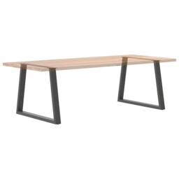 Berkfield Home Dining Table Legs V-Shape 2 pcs Anthracite 90x(72-73.3) cm Steel in Charcoal - thumbnail 8