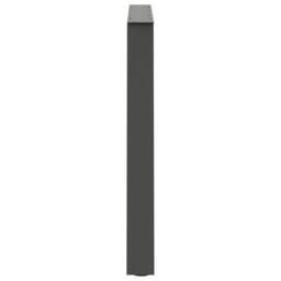 Berkfield Home Dining Table Legs V-Shape 2 pcs Anthracite 90x(72-73.3) cm Steel in Charcoal - thumbnail 6
