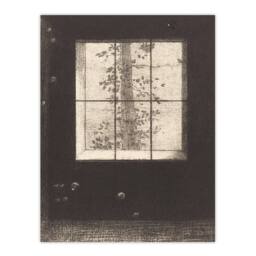 Artery8 Odilon Redon Framed Wall Art Print Le Jour Day Window View in Grey - Size: A4 - thumbnail 3