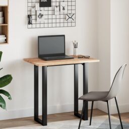 Berkfield Home Desk Top Oil Finished 100x50x2 cm Solid Wood Acacia in Brown - Size: 100 x 50 x 2 cm - thumbnail 2