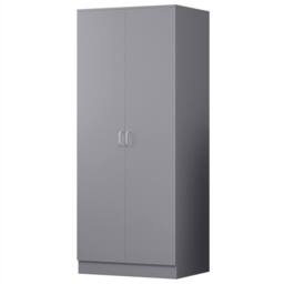 FWStyle Grey 3 Piece Bedroom Furniture Set Bedside, Wardrobe, 4 Drawer Chest - thumbnail 2