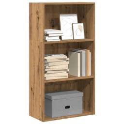 Berkfield Home Bookcase Artisian Oak 60x30x114 cm Engineered Wood in Brown - Size: 60 x 30 x 114 cm - thumbnail 1