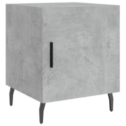Berkfield Home Bedside Cabinets 2 pcs Concrete Grey 40x40x50 cm Engineered Wood - Size: 40 x 40 x 50 cm - thumbnail 6