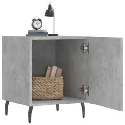 Berkfield Home Bedside Cabinets 2 pcs Concrete Grey 40x40x50 cm Engineered Wood - Size: 40 x 40 x 50 cm - thumbnail 3