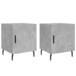 Berkfield Home Bedside Cabinets 2 pcs Concrete Grey 40x40x50 cm Engineered Wood - Size: 40 x 40 x 50 cm - thumbnail 2