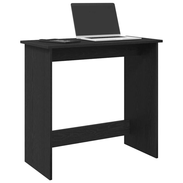 Berkfield Home Desk Black 80x40x75 cm Engineered Wood - Size: 80 x 40 x 75 cm - image 1