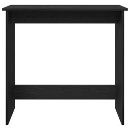 Berkfield Home Desk Black 80x40x75 cm Engineered Wood - Size: 80 x 40 x 75 cm - thumbnail 4