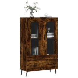 Berkfield Home Highboard Smoked Oak 69.5x31x115 cm Engineered Wood in Brown