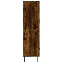 Berkfield Home Highboard Smoked Oak 69.5x31x115 cm Engineered Wood in Brown - thumbnail 7