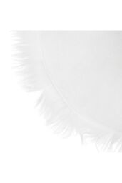 Living and Home 60x150cm Faux Fur Sheepskin Curved Edge Rug for Bed Sofa Floor in White - Size: 60 cm x 150 cm - thumbnail 6