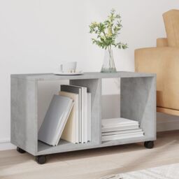 Berkfield Home vidaXL¬†Rolling¬†Cabinet¬†Concrete Grey 72x33x42.5 cm Engineered Wood - thumbnail 3