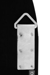 Orsina Fret Flat Wood Wall Mirror in White - thumbnail 2