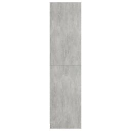 Berkfield Home Wardrobe Concrete Grey 100x50x200 cm Engineered Wood - Size: 100 x 50 x 200 cm - thumbnail 6