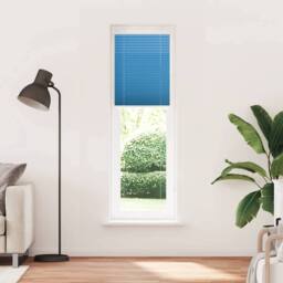 Berkfield Home Pleated Blind Blue 55x200 cm Fabric Width 54.4 cm Polyester - thumbnail 1
