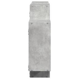 Berkfield Home Wall Shelf Concrete Grey 159x18x65 cm Engineered Wood - Size: 159 x 18 x 65 cm - thumbnail 5