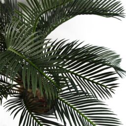 Leaf 80cm Artificial Tropical Cycas Palm Plant in Green - thumbnail 3