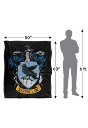 Warner Brothers Harry Potter Ravenclaw Crest Blanket 152 x 127 cm in White - thumbnail 5
