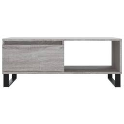 Berkfield Home Modern Coffee Table Grey Sonoma 90x50x36.5 cm Engineered Wood - thumbnail 5