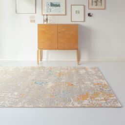 The Rug Shop UK Abstract Beige Modern Machine Made Easy to clean Area Rug - Size: 160 cm x 230 cm - thumbnail 2