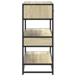 Berkfield Home Console Table Sonoma Oak 90x35x80 cm Engineered Wood in Light Beige - Size: 90 x 35 x 80 cm - thumbnail 6