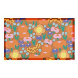 Artsy Mats Elizabeth Olwen Red Floral Indoor/Outdoor Doormat (70x40cm) - Size: 40 cm x 70 cm - thumbnail 2