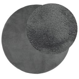 Berkfield Home Rug OVIEDO Short Pile Anthracite √ò 200 cm in Dark Grey - Size: Medium - thumbnail 3