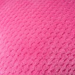 OHS 2 Pack of Waffle Fleece Square Cushion Covers in Bright Pink - Size: 45 cm x 45 cm - thumbnail 6