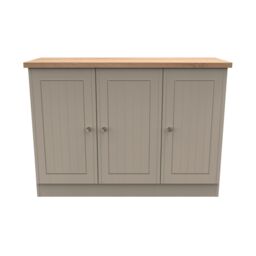 Ready Assembled 2 U Norton 3 Door Sideboard (Ready Assembled) in Taupe - Size: Large - thumbnail 7