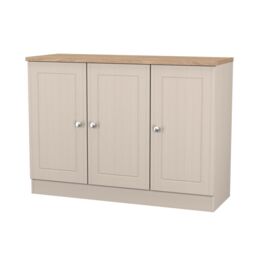 Ready Assembled 2 U Norton 3 Door Sideboard (Ready Assembled) in Taupe - Size: Large - thumbnail 3