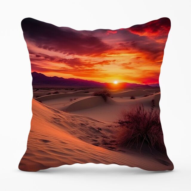 Warren Reed - Designer Sunset In The Desert Cushions - Size: 60 cm x 60 cm - image 1
