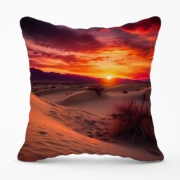 Warren Reed - Designer Sunset In The Desert Cushions - Size: 60 cm x 60 cm - thumbnail 1