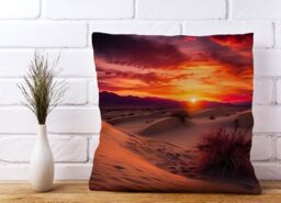 Warren Reed - Designer Sunset In The Desert Cushions - Size: 60 cm x 60 cm - thumbnail 2