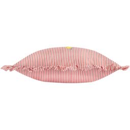 Furn Les Fruites Embroidered Ruffle Cushion in Red - Size: 30 cm x 50 cm - thumbnail 3