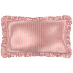 Furn Les Fruites Embroidered Ruffle Cushion in Red - Size: 30 cm x 50 cm - thumbnail 2