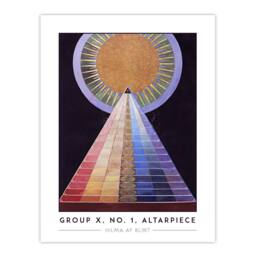 "Artery8 Hilma Af Klint Group X No 1 Altarpiece Abstract Wall Art Print - Size: W12"" x H16""" - thumbnail 1