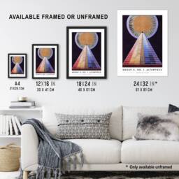 "Artery8 Hilma Af Klint Group X No 1 Altarpiece Abstract Wall Art Print - Size: W12"" x H16""" - thumbnail 3