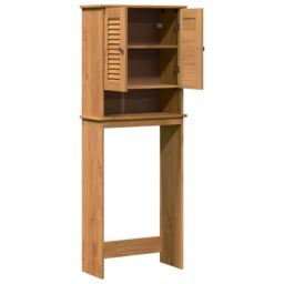 Berkfield Home Toilet Cabinet Honey brown 60 x 27 x 161 cm Solid pine wood - thumbnail 5
