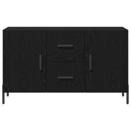 Berkfield Home Sideboard Black Oak 100x36x60 cm Engineered Wood - Size: 100 x 36 x 60 cm - thumbnail 7