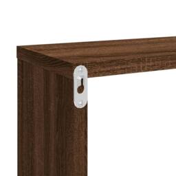 Berkfield Home Wall Cube Shelves 4 pcs Brown Oak 80x15x26.5 cm Engineered Wood - thumbnail 8