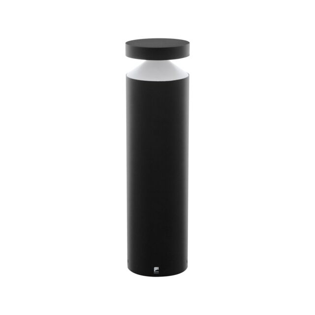 Loops IP44 Outdoor Pedestal Light Black Cast Aluminium 11W Built in LED Post - image 1